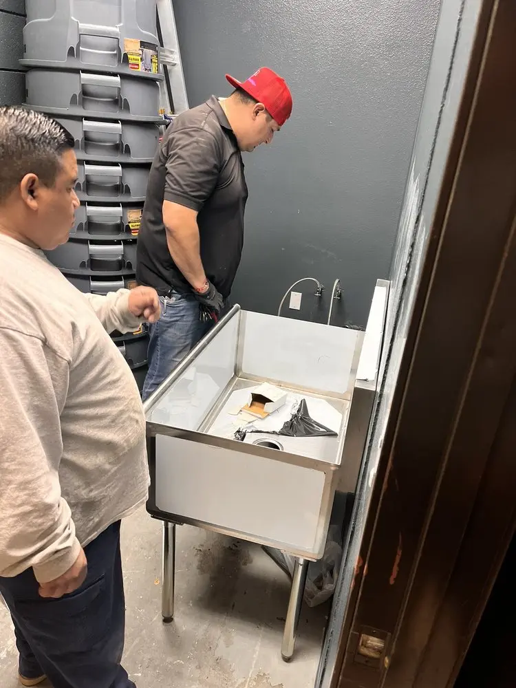 Commercial plumbing and sink installation in The Ranches